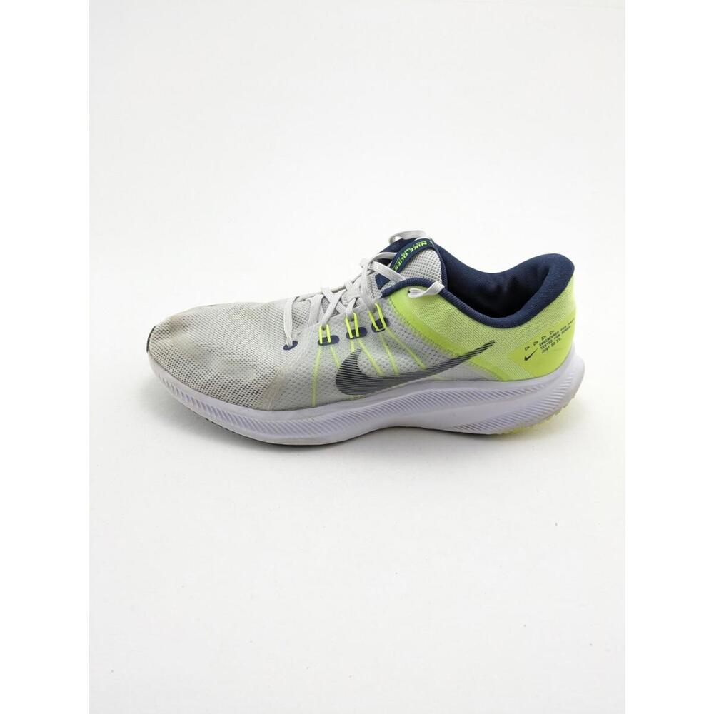 Mens Nike Quest 4 Gray Volt Green Comfort Running Shoes DA1105-003 Size 10.5 - Picture 2 of 7